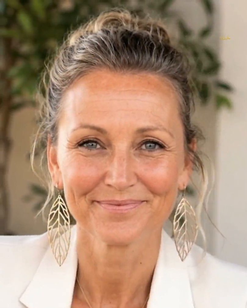 Irene Bux, lächelnd im hellen Blazer